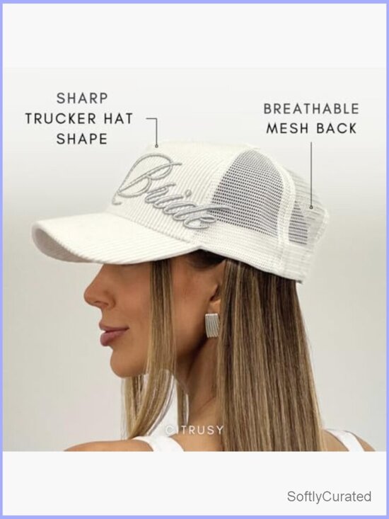 Faith & Forever Trucker Hat - Christian Cross Jesus Hats, Bachelorette Bride main image 7